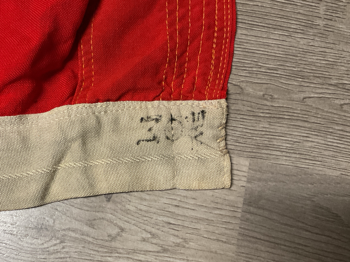 Original WWII German Kriegsmarine Reichkriegsflagge-Wurttemburgische Cattunmanufactur-Massive 6’x12’ War Flag