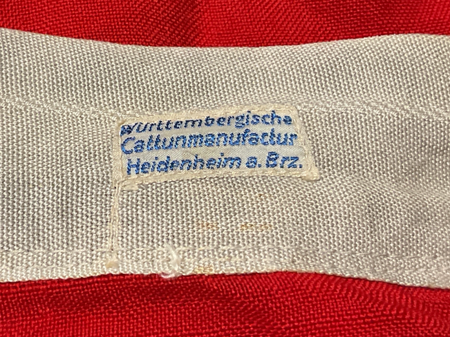 Original WWII German Kriegsmarine Reichkriegsflagge-Wurttemburgische Cattunmanufactur-Massive 6’x12’ War Flag