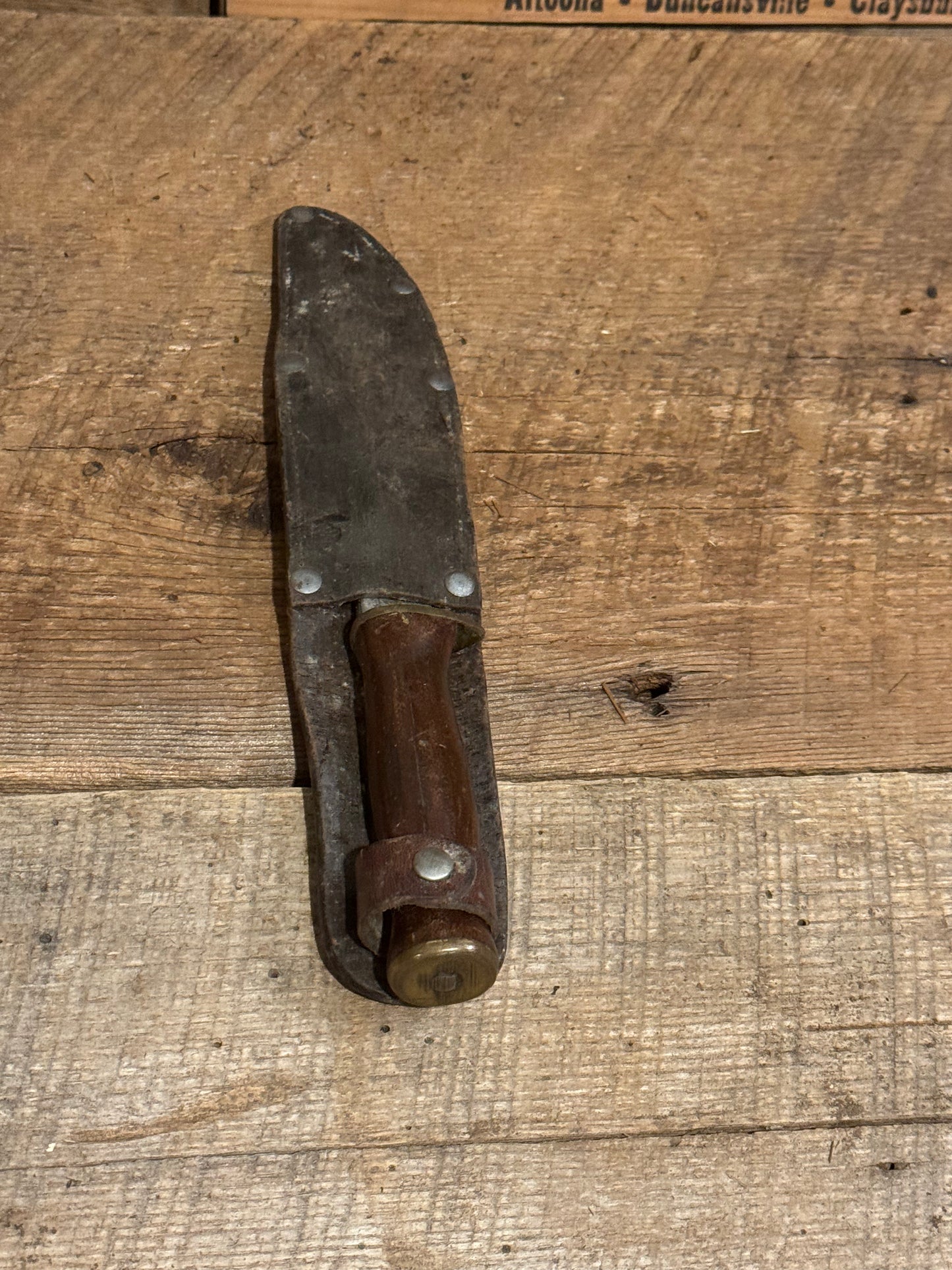 WWII Theatre Knife-Round Wooden