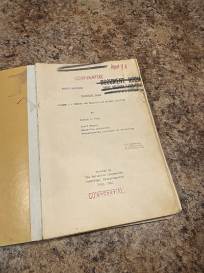 WWII MIT Radiation Lab Microwave Radar Vol I Theory of Pulsed Circuits Fink 1942
