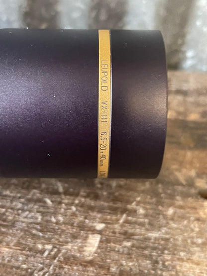 Leupold VX-III 6.5-20x40mm Adjustable Objective Rifle Scope – Matte Black – USA Made
