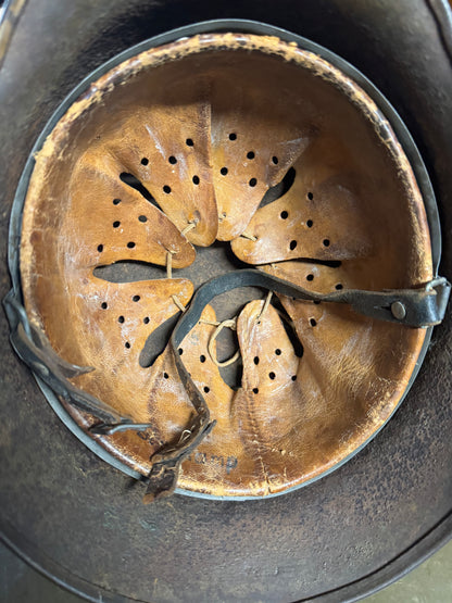 WWII German Luftwaffe M40 Combat Helmet – Named “Osterkamp”