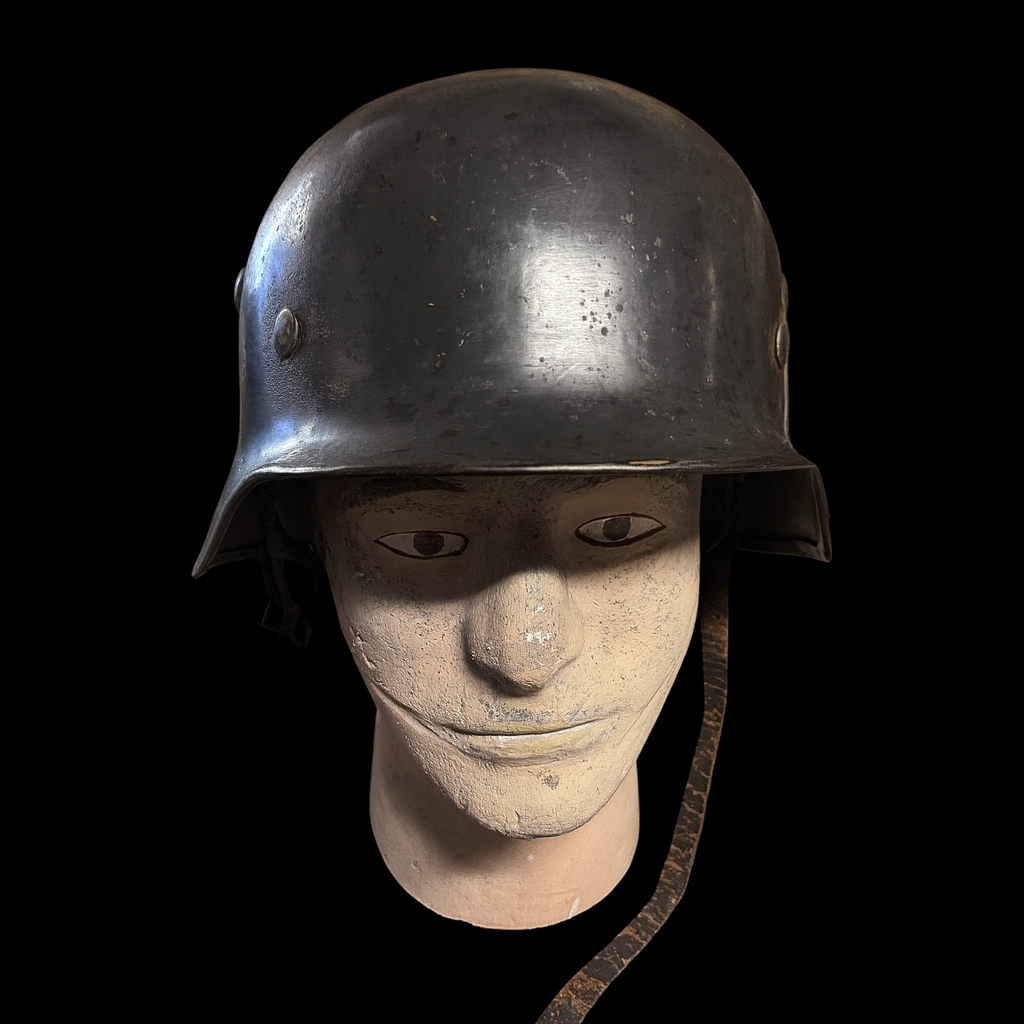 WWII German Luftwaffe M40 Combat Helmet – Named “Osterkamp”