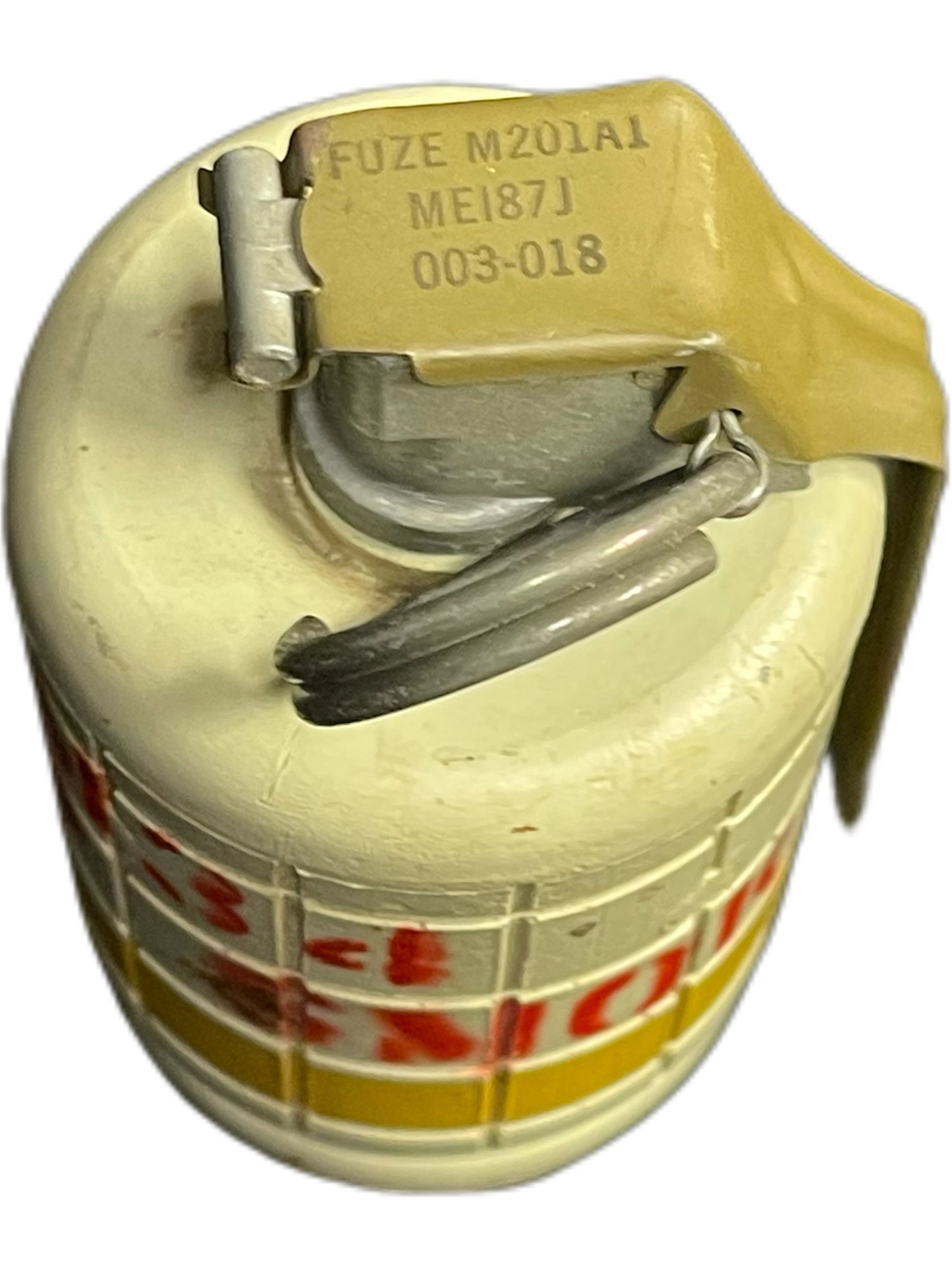 Inert M83 TP Smoke Grenade Replica with M201A1 Fuze