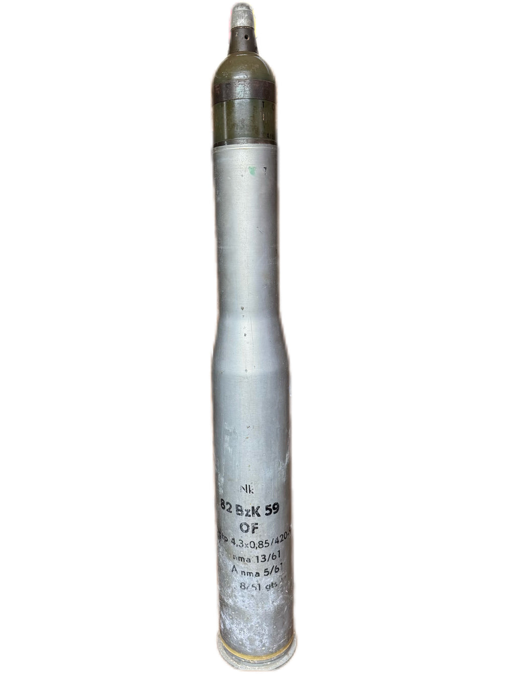 Inert 82mm BzK 59 high-explosive anti-tank (HEAT) round – Whiskey ...