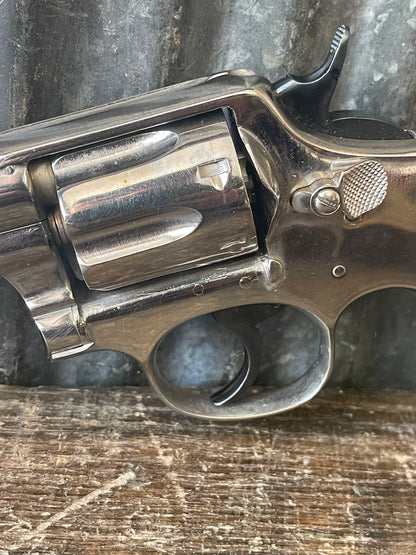 Smith & Wesson .32-20 Hand Ejector Model of 1905 – Nickel Finish – Pearl Grips – Vintage Double Action Revolver