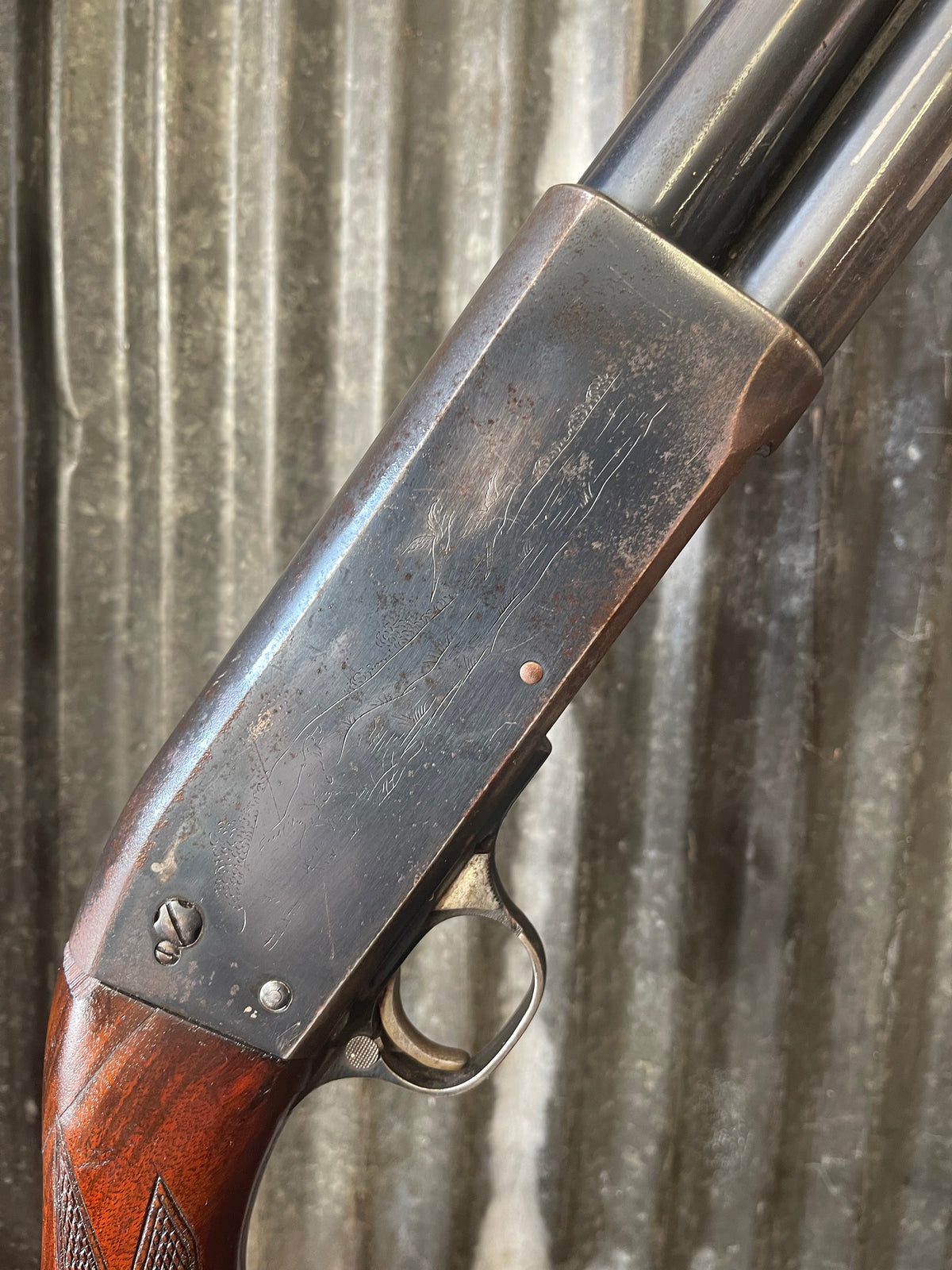Ithaca Model 37 Featherlight – 12 Gauge – Pump Action – Fixed Full Choke – Vintage Shotgun