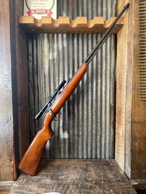 Remington Model 512 Sportmaster – .22 Short, Long Long Rifle – Bolt Action – Tasco Scope