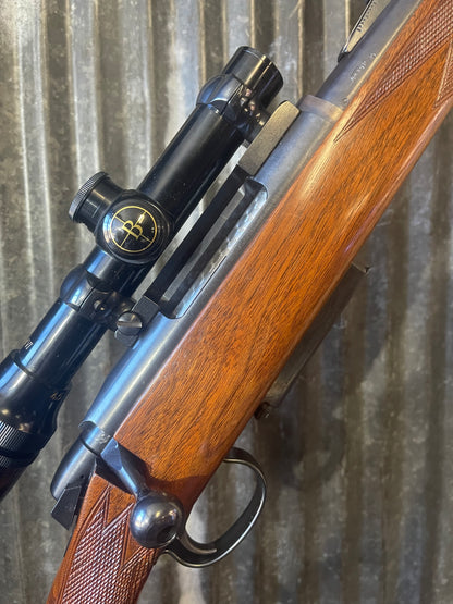 Custom Remington Model 788 – .308 Winchester – Mannlicher-Style Stock – Bushnell ScopeChief 1.5-4.5x – Padded Leather Sling
