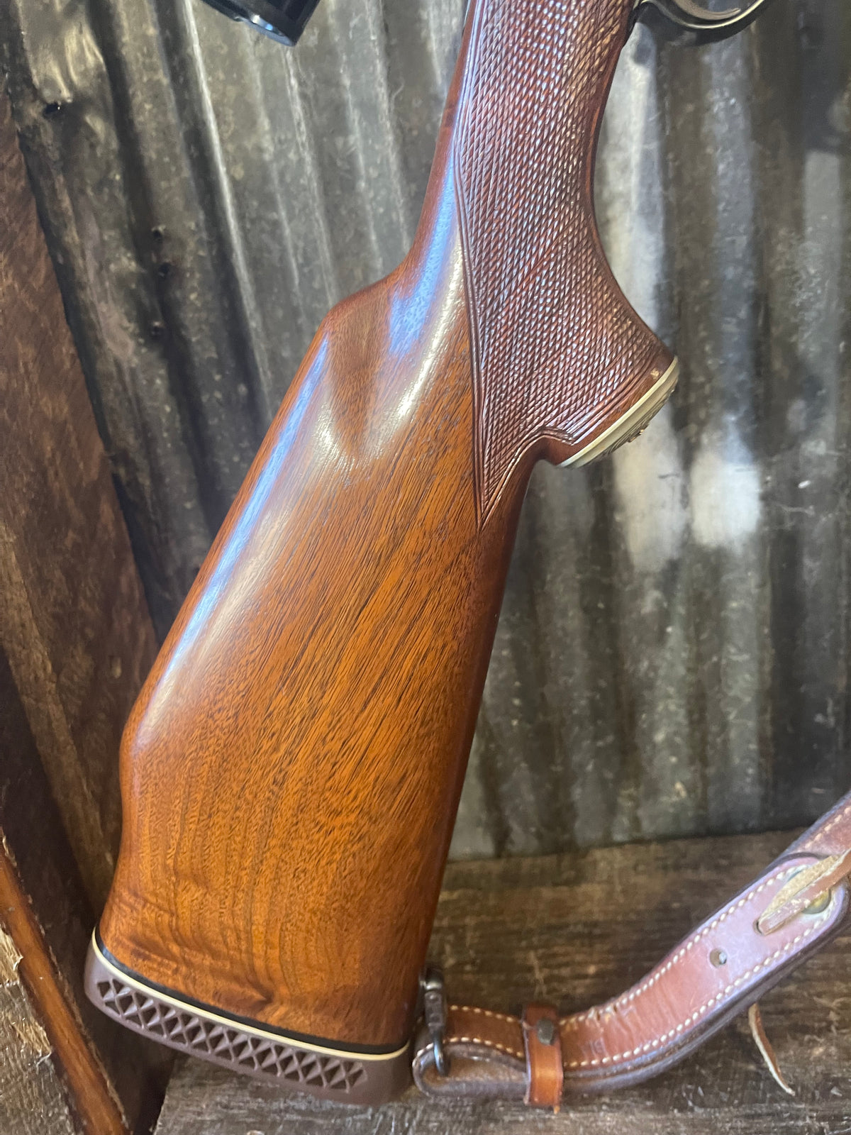 Custom Remington Model 788 – .308 Winchester – Mannlicher-Style Stock – Bushnell ScopeChief 1.5-4.5x – Padded Leather Sling