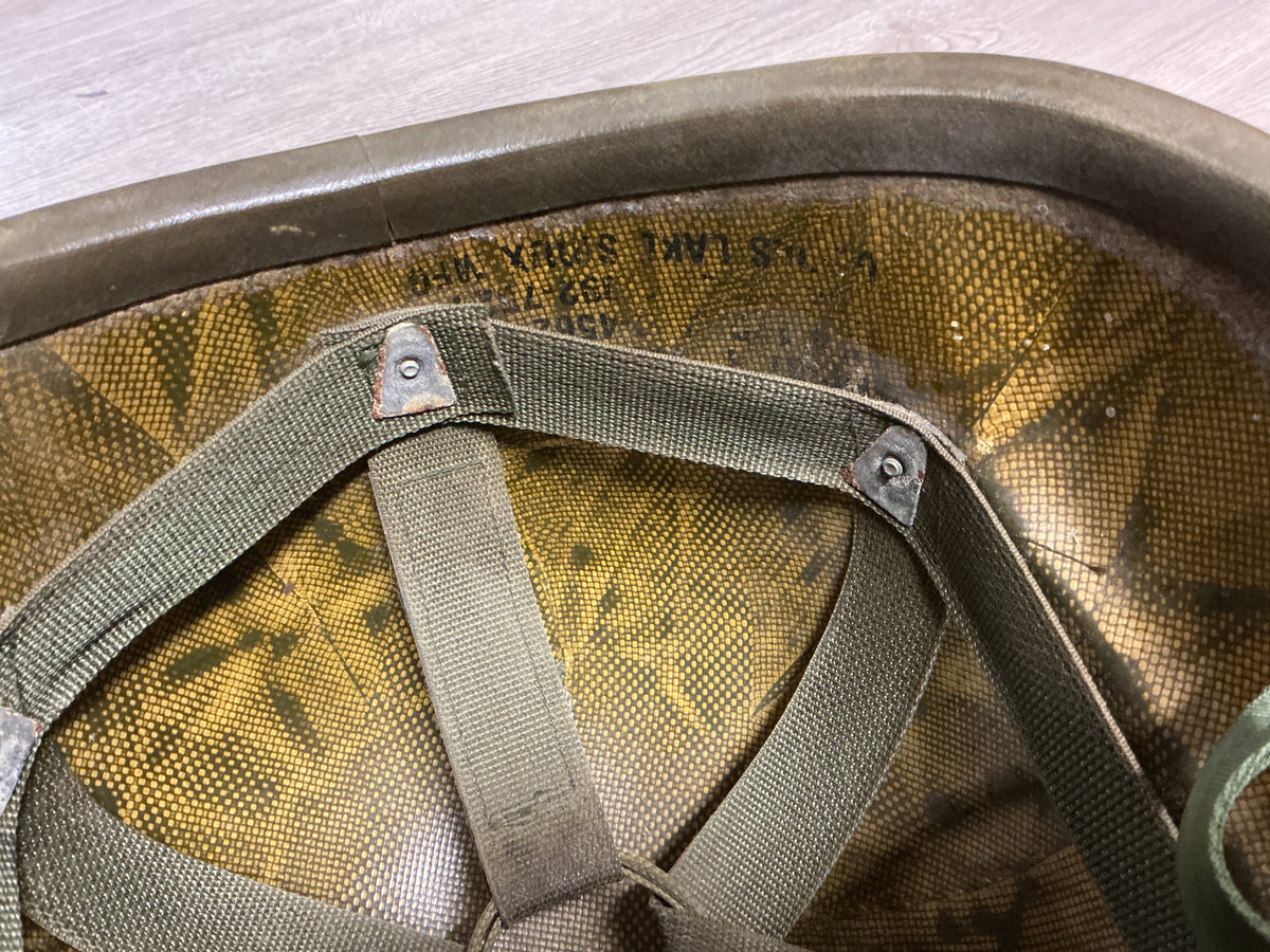 U.S. M1 Pattern Military  Helmet W/ Liner-Vietnam/Cold War Era