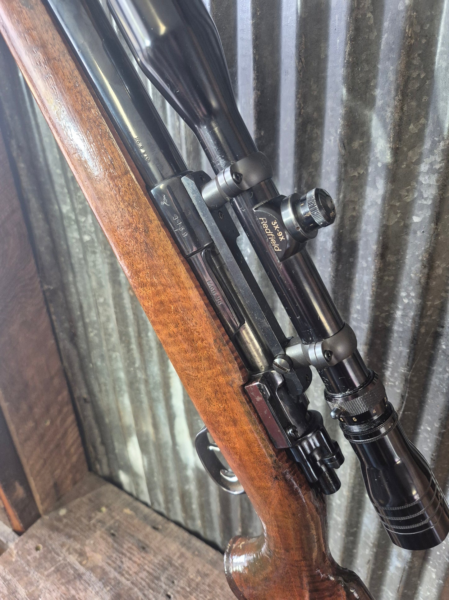 Custom Heavy Barrel Varmint 243 Mauser 98