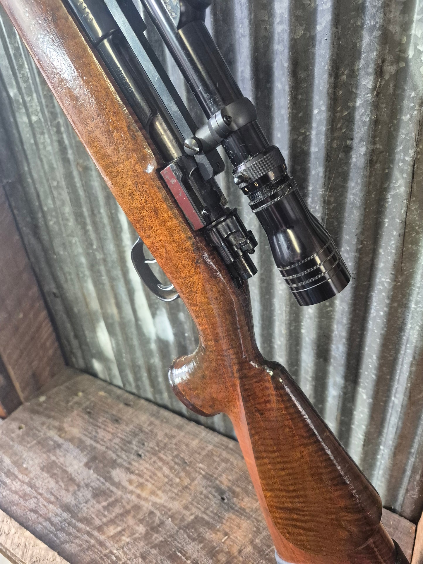 Custom Heavy Barrel Varmint 243 Mauser 98