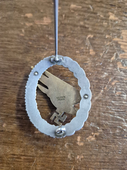 Original WWII German Luftwaffe Fallschirmjäger Paratrooper Badge – G.H. Osang Dresden