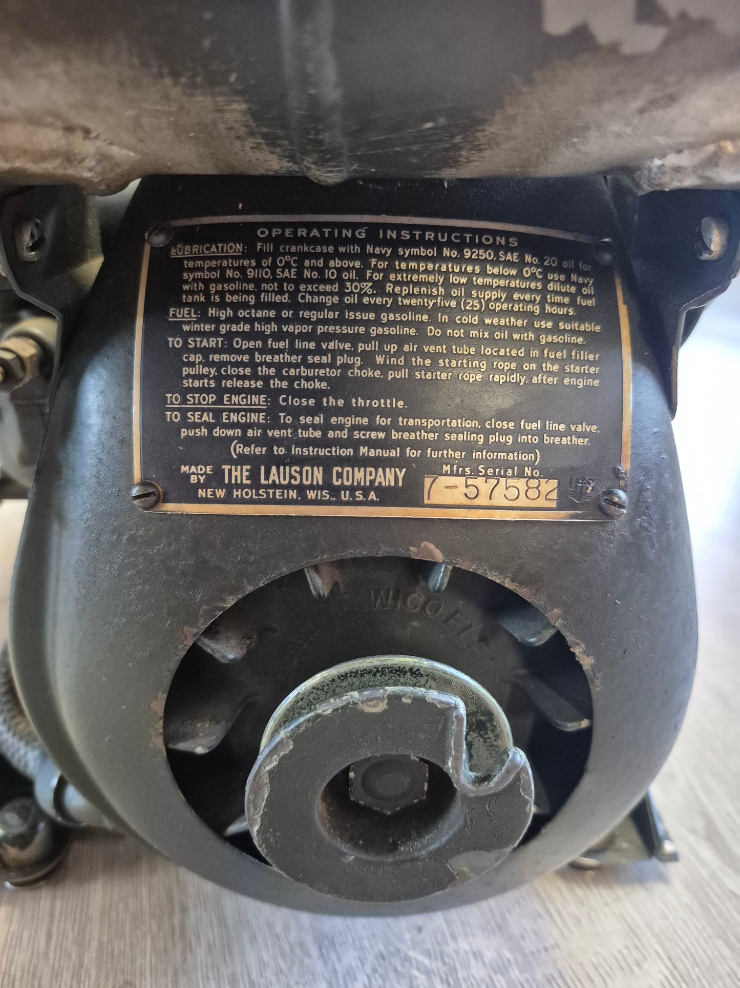 Type CCW-73037 Portable Generator