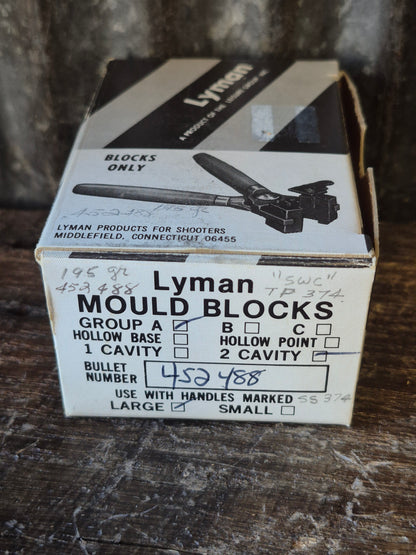 Lyman. 45cal SWC(452 dia) 195gr Mould