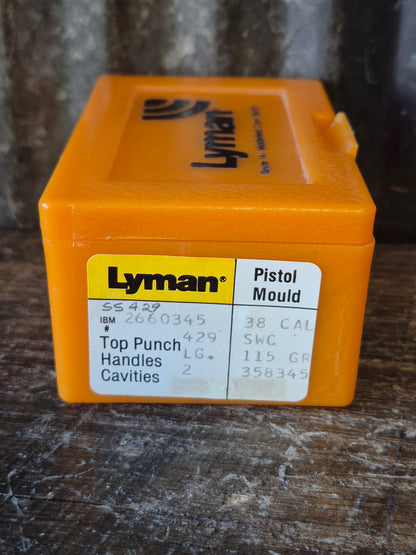 Lyman. 38cal 115gr SWC Mould