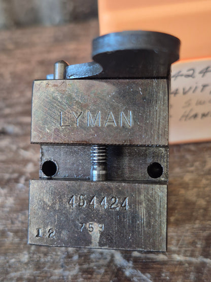 Lyman .454dia 225gr SWC, 2 cavity mould