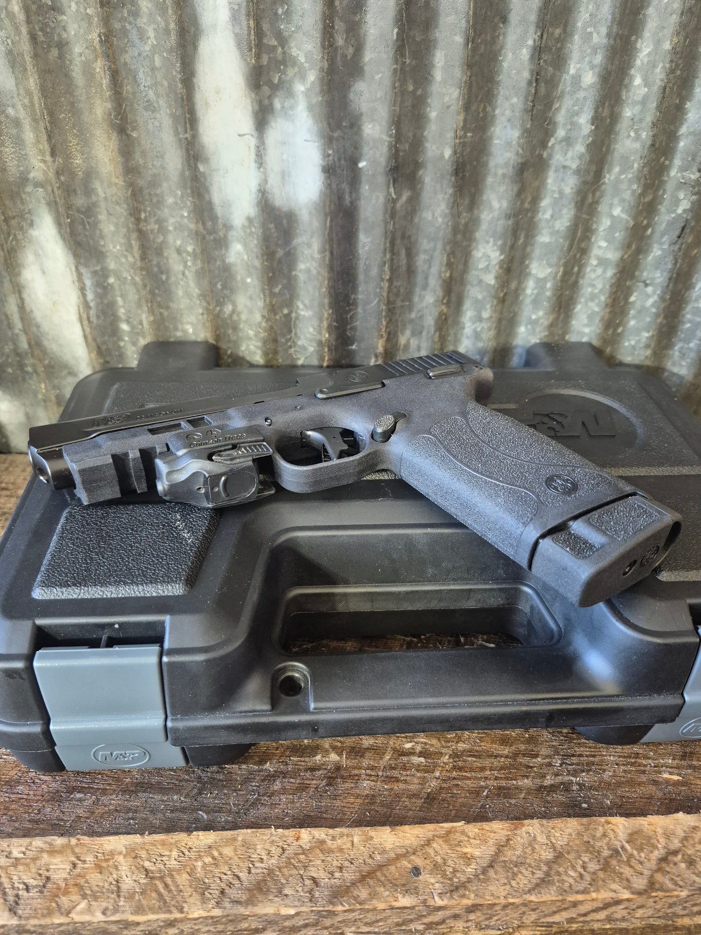 Smith & Wesson M&P 22WMR with Crimson Trace laser